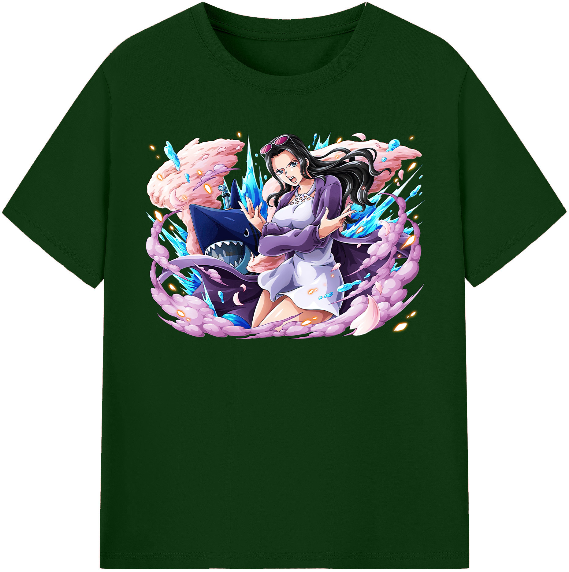 ワンピース ニコ・ロビン ONE PIECE Nico Robin 綿100％半袖Tシャツ（フロントプリント）